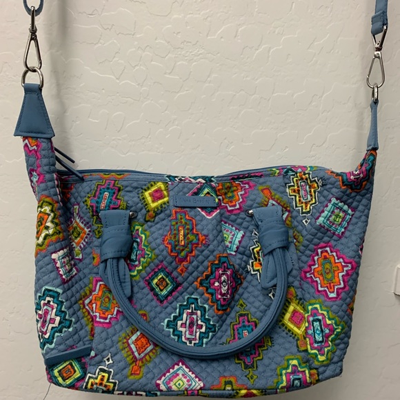 Vera Bradley Hadley Crossbody Satchel: “Painted Medallions” - Picture 2 of 4